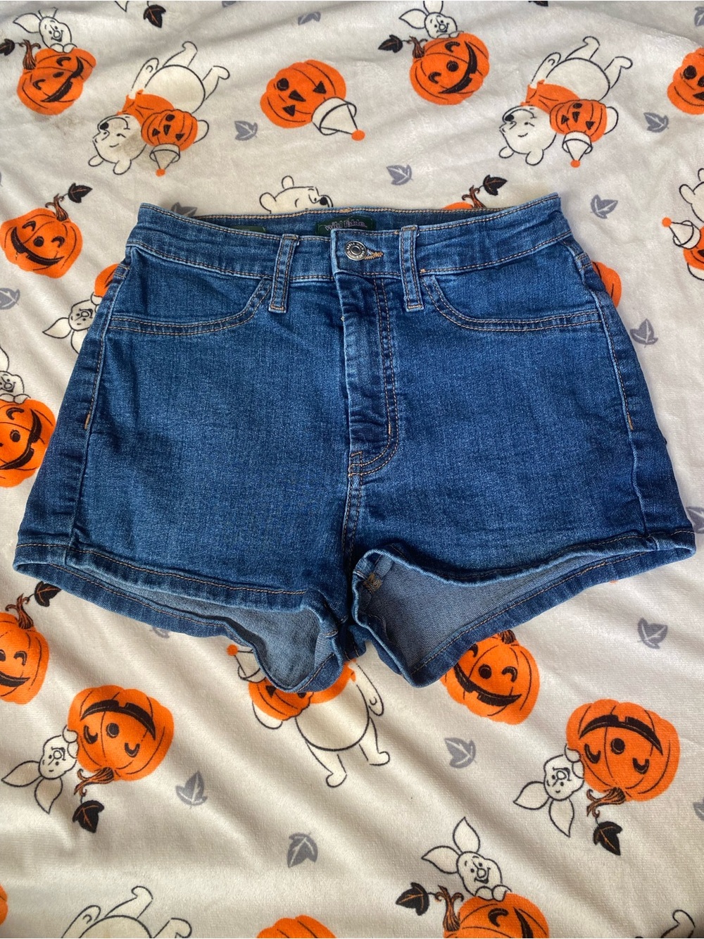 wild fable Medium Blue High-Rise Denim Shorts